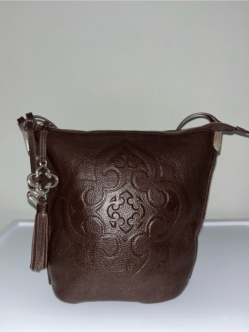 Brighton Embossed Leather Ferrara Collection in Brown
